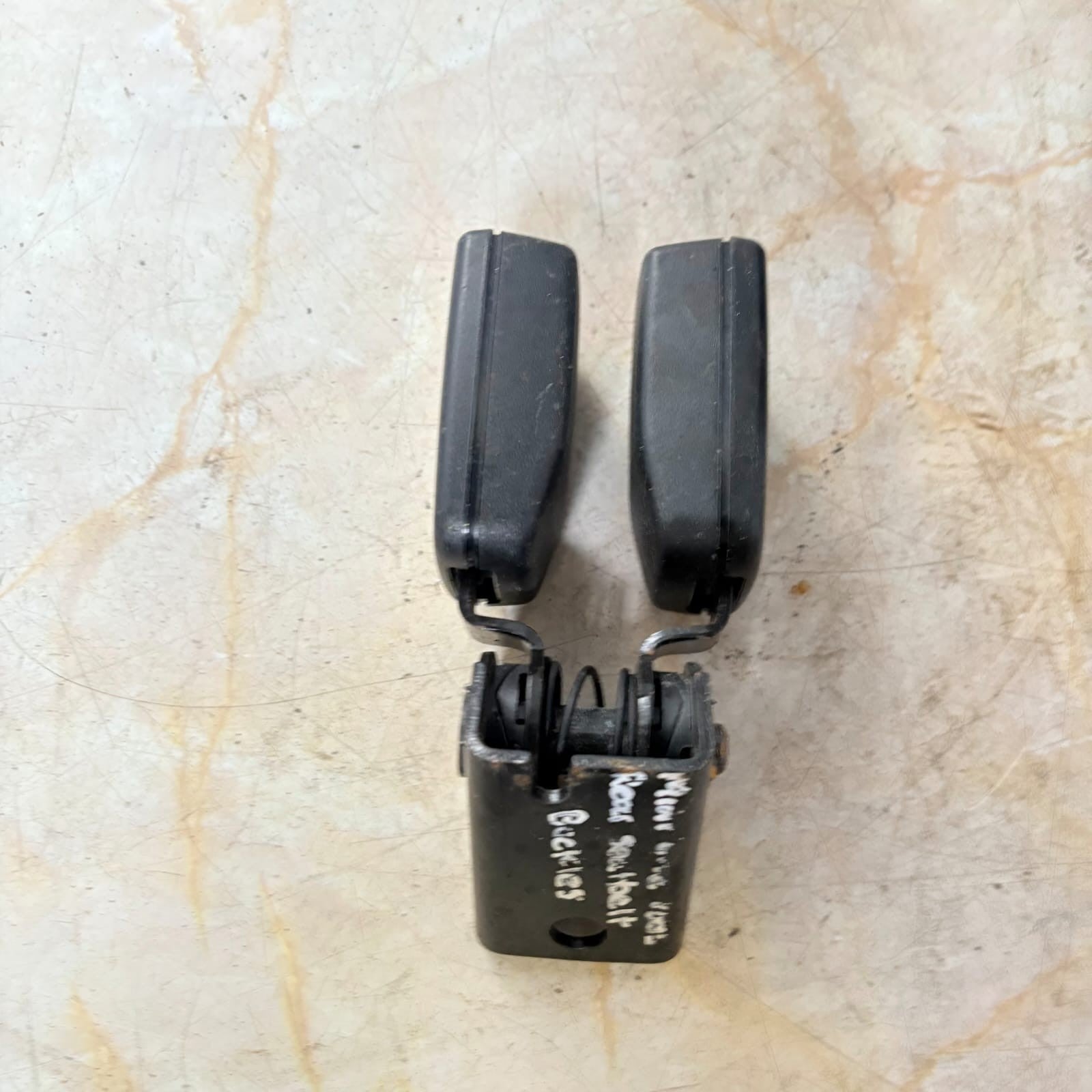 BMW MINI Cooper Driver front passenger rear Seat Belt Buckle R50 7055957 NSR OSF