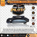 Jaguar S-Type X200 1999-2008 Rear Right OSR Exterior Door Handle Grey RH XR83623