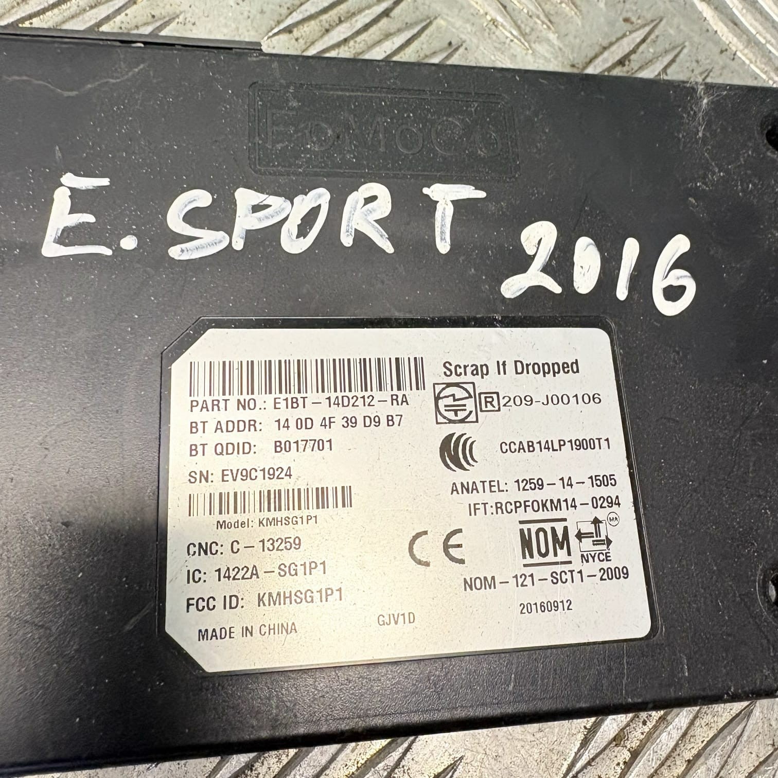FORD TRANSIT MK4 Bluetooth Control Unit EK2T-14B428-RA R209-J00106 2.0D 2016