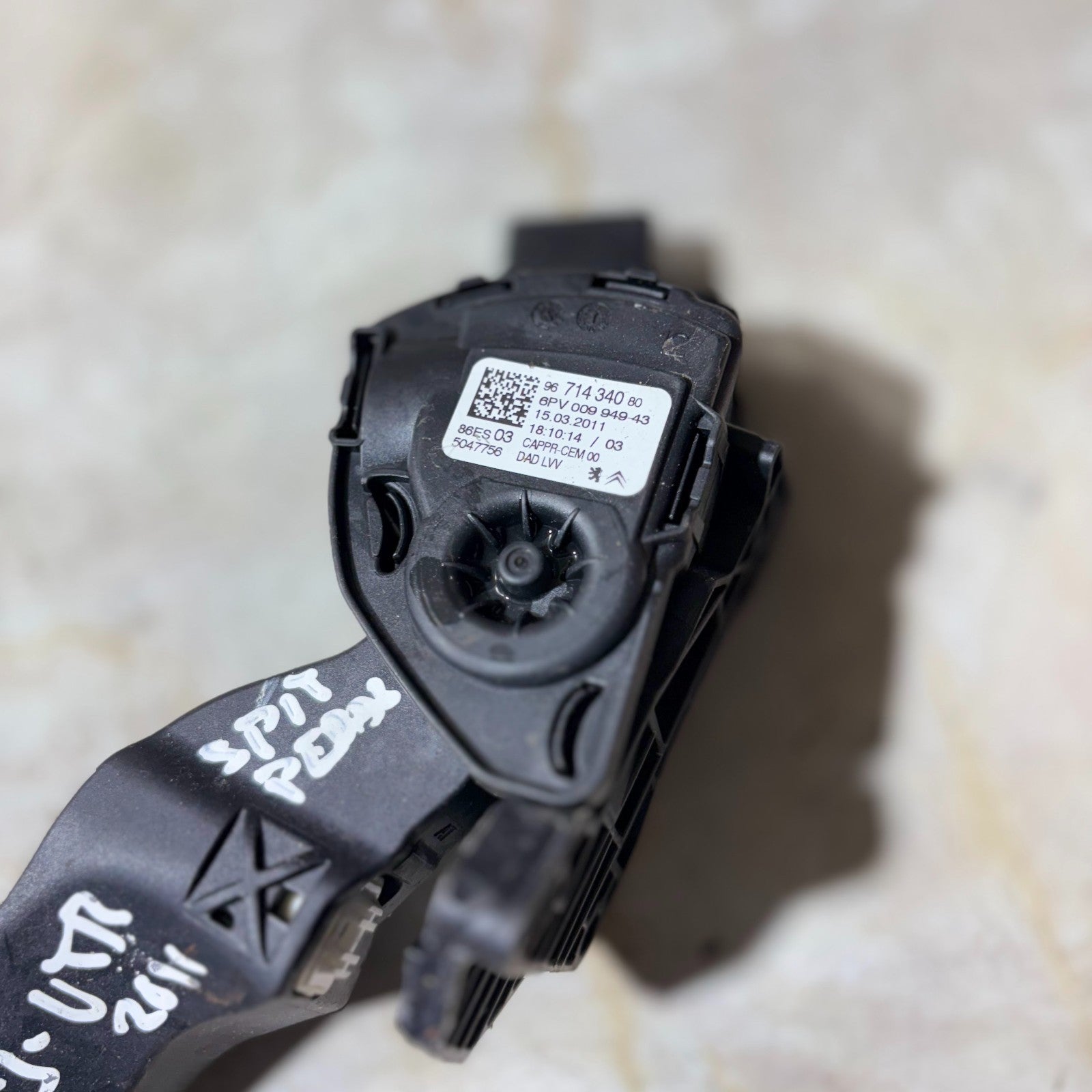Citroen C3 VTR 2011 Throttle Pedal 6PV009949