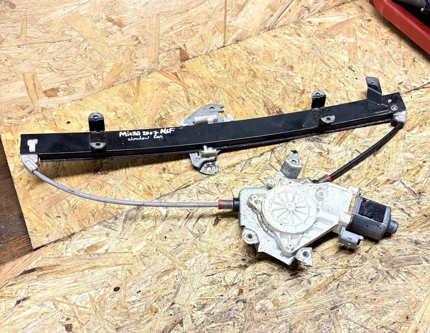 Window Motor Regulator Front Passenger Near Left NISSAN MICRA 2007