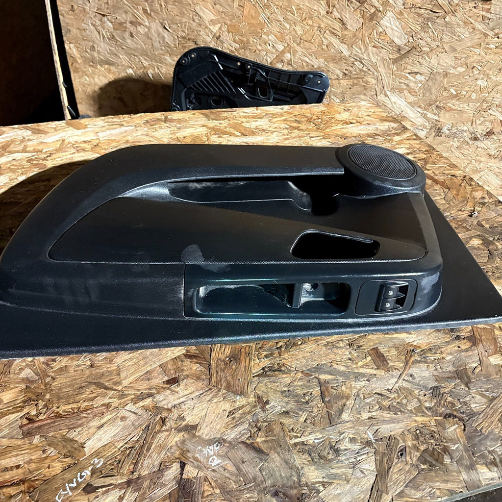 Fiat Qubo 08-20 Front Right Driver Door Card Interior Panel Black 7354610140E