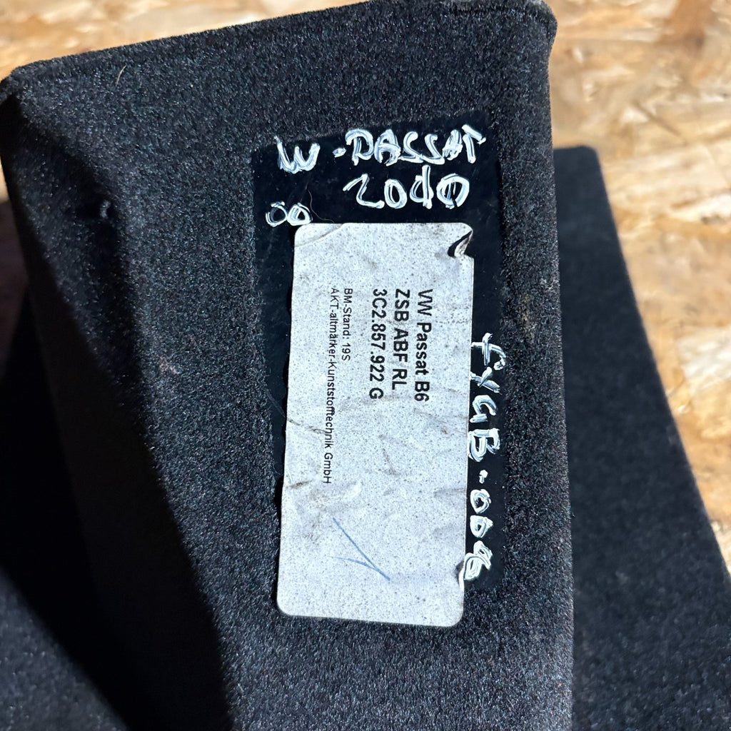 VOLKSWAGEN PASSAT 2010 FRONT RIGHT DRIVER SIDE STORAGE 3C2.857.922G