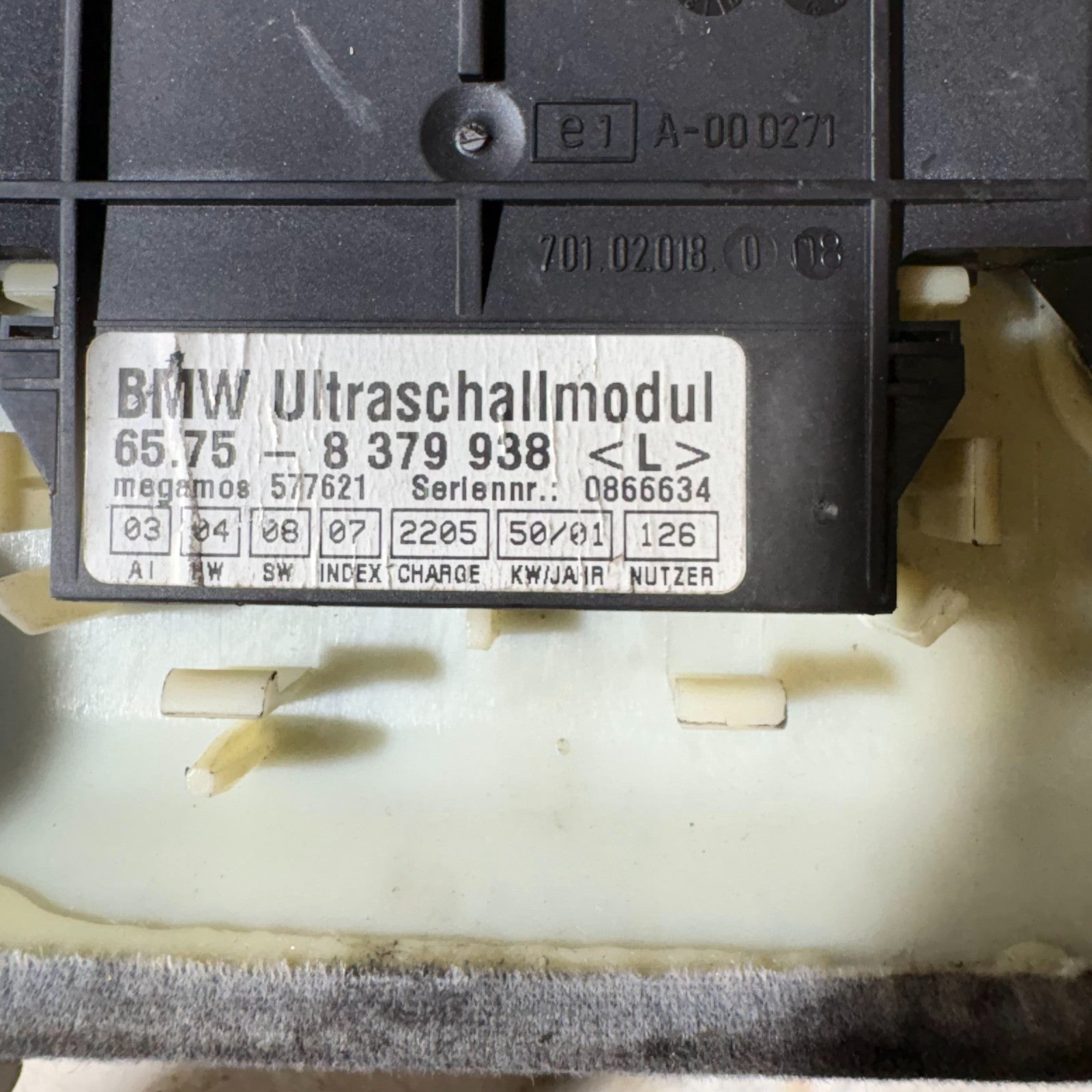 Bmw E46 3 Series 320D 97-06 Interior Ultra Sonic Middle Roof Sensor