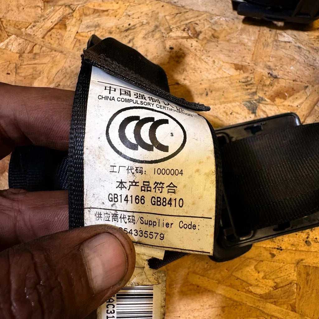 MG 6 LEFT PASSENGER SIDE REAR SEAT BELT