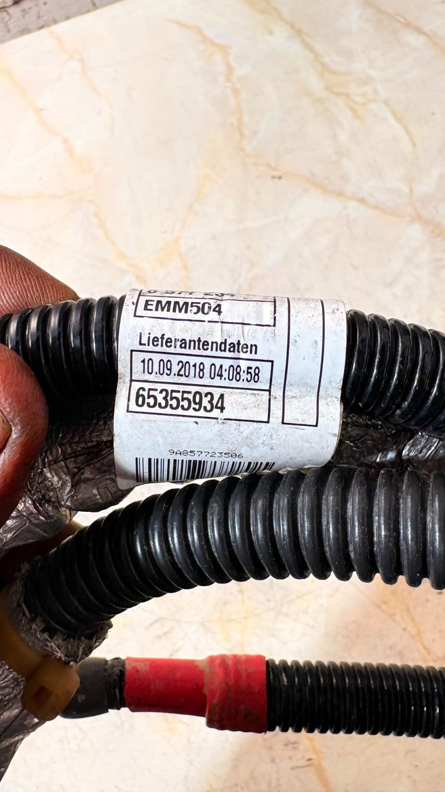 BMW 116.D 2018 Positive And Negative Battery Cables 8575745