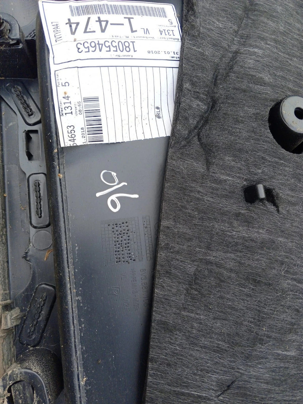 Audi A3 8V 3 Door Front Left Door Card Panel Trim 2012-2016 8V3867105