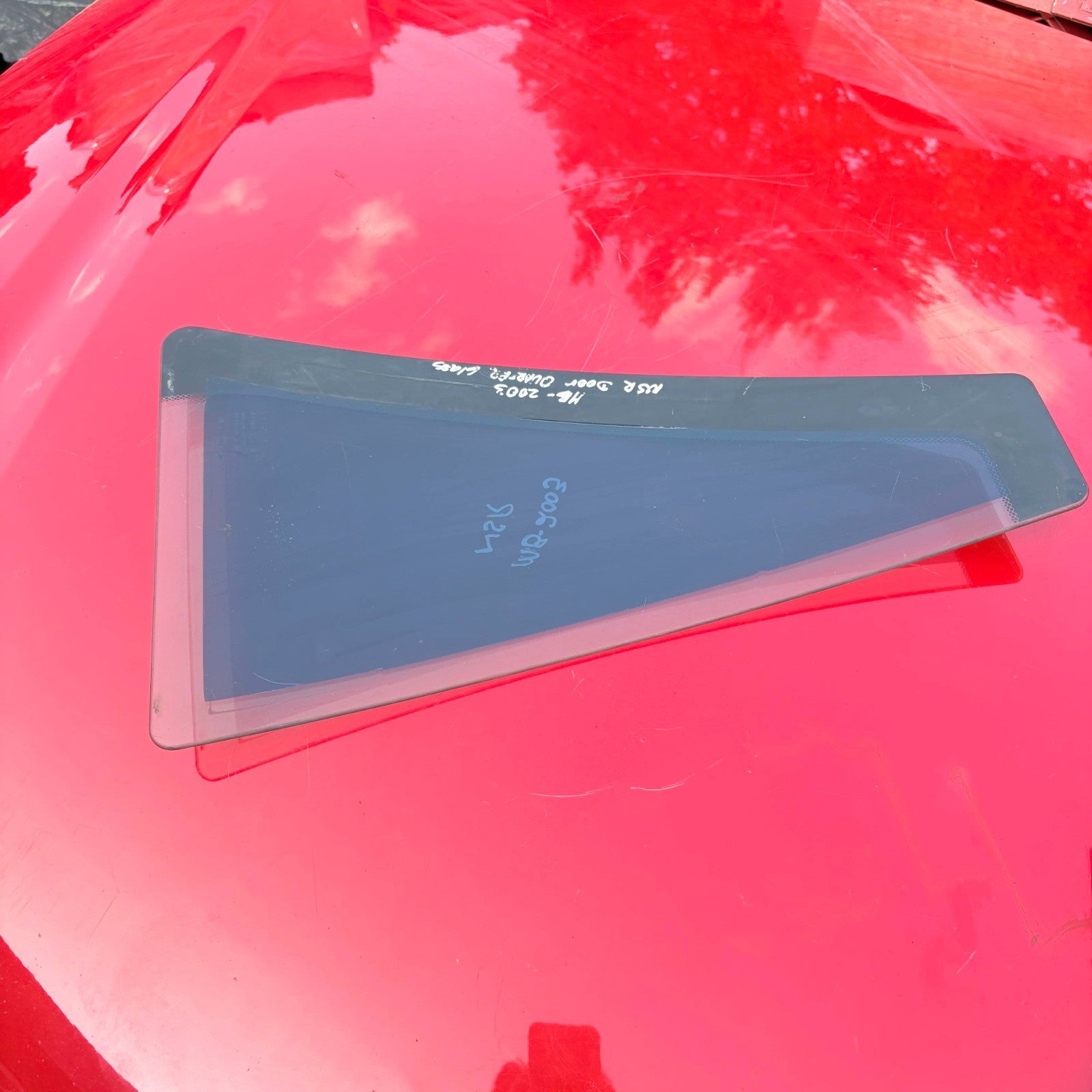 MERCEDES BEZ 2003 QUARTER GLASS WINDOW REAR PASSENGER SIDE NEARSIDE NSR