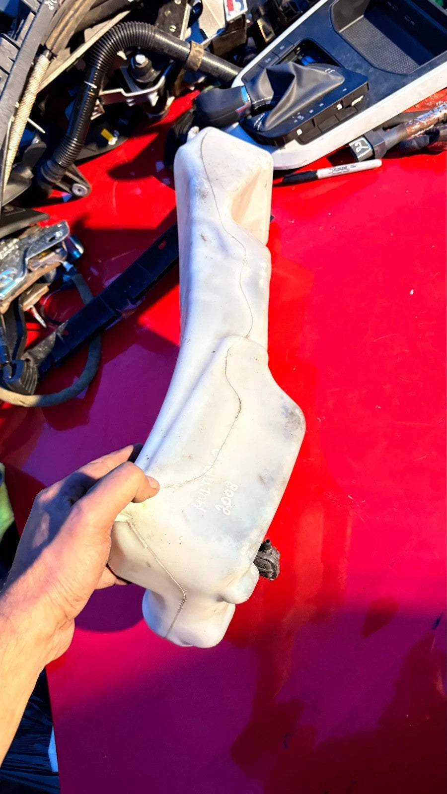 Fiat Multipla 2004-2010 Windscreen Washer Reservoir Tank Bottle + Pump 46518830