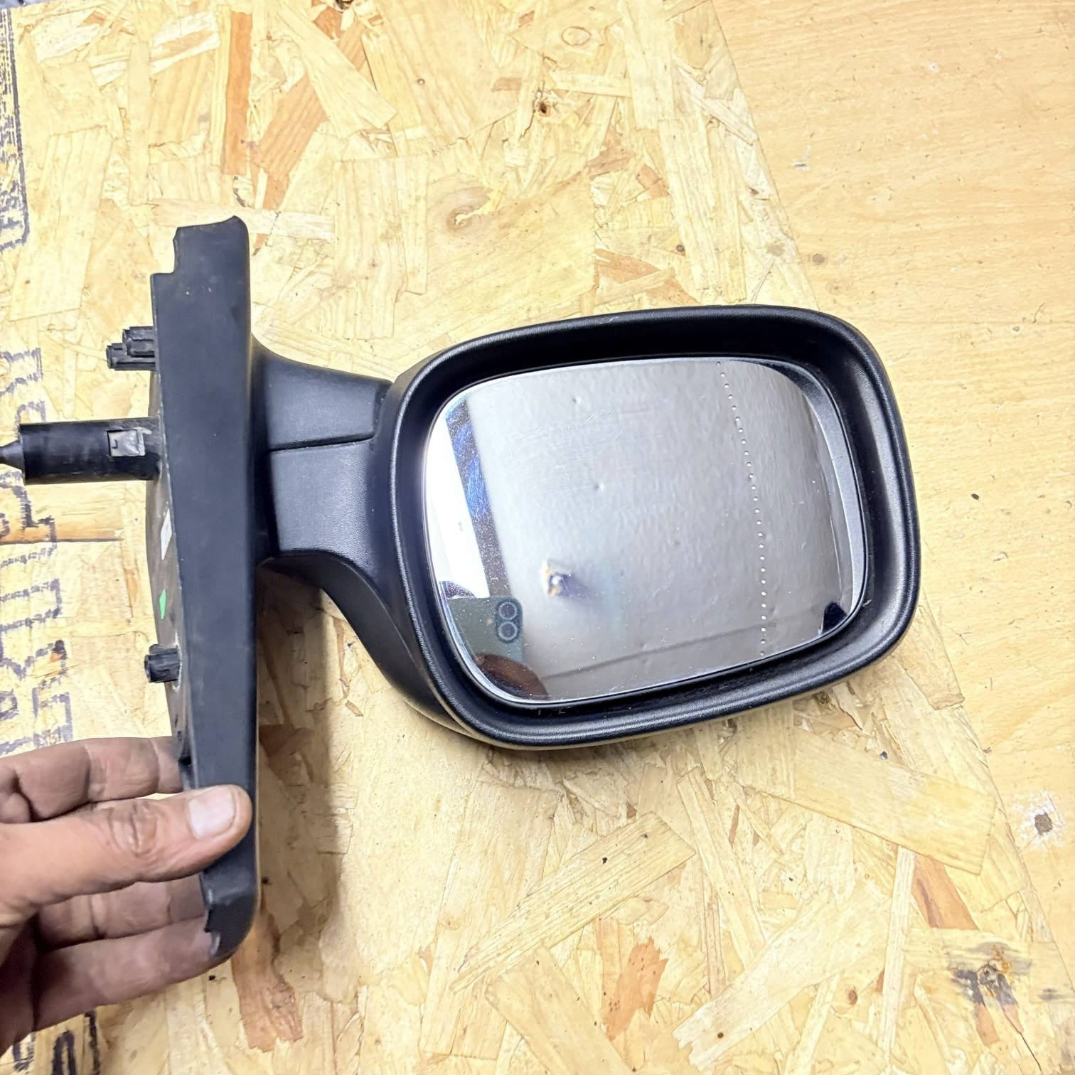 Renault Kangoo MK1 2003-2008 Passenger Left Wing Door Mirror Black E9014106