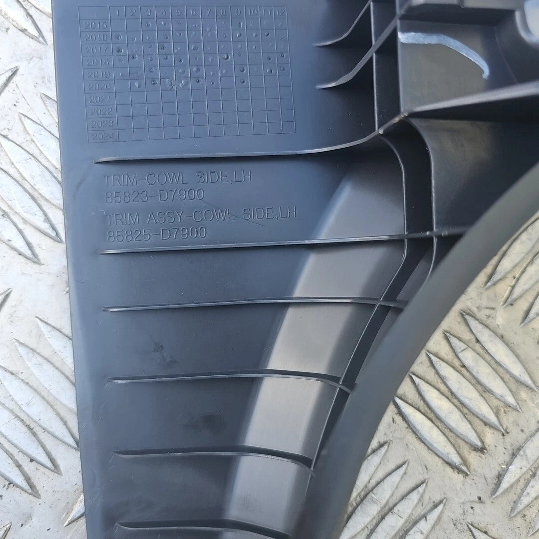 Hyundai Tucson TL 2017 Left front Foot area side trim 85825-D7900TRY