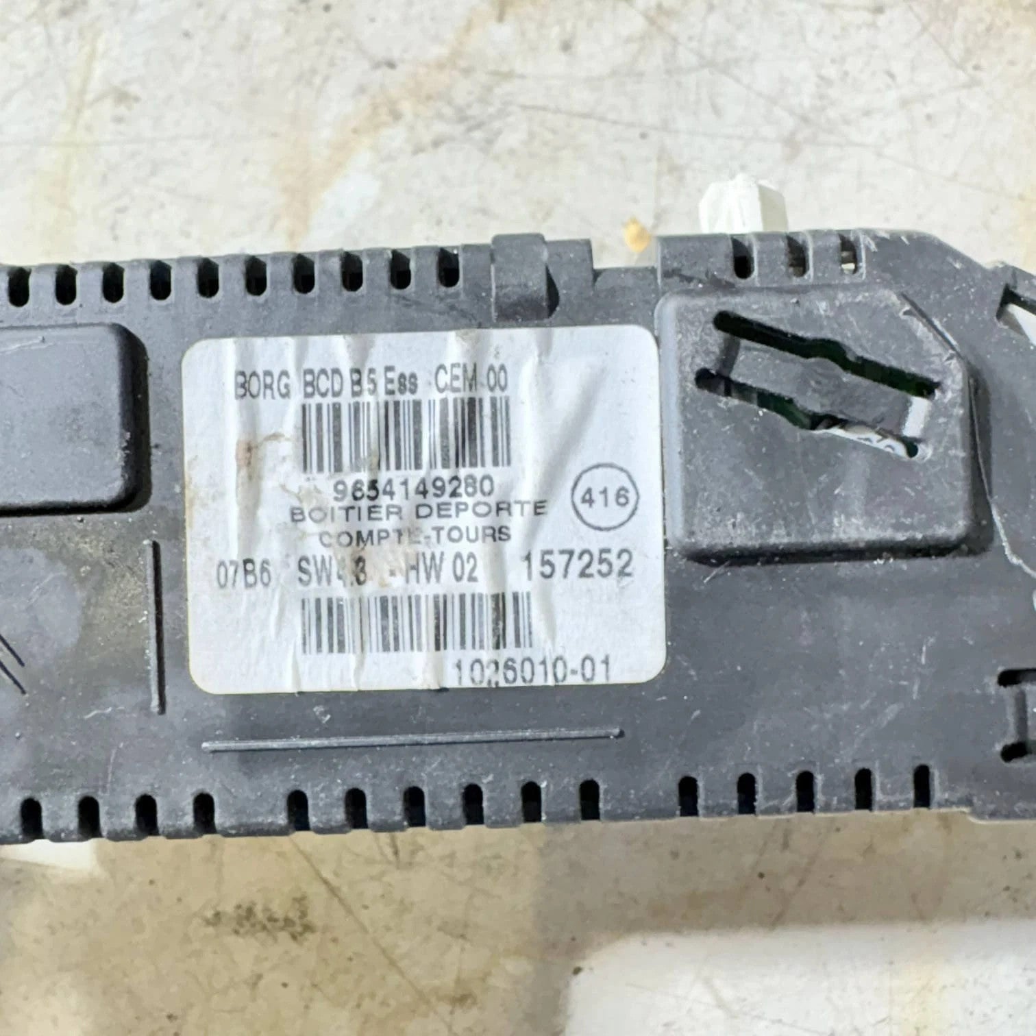 Citroen C4 Digital Clock Display Screen 9654149280 MK1 #172