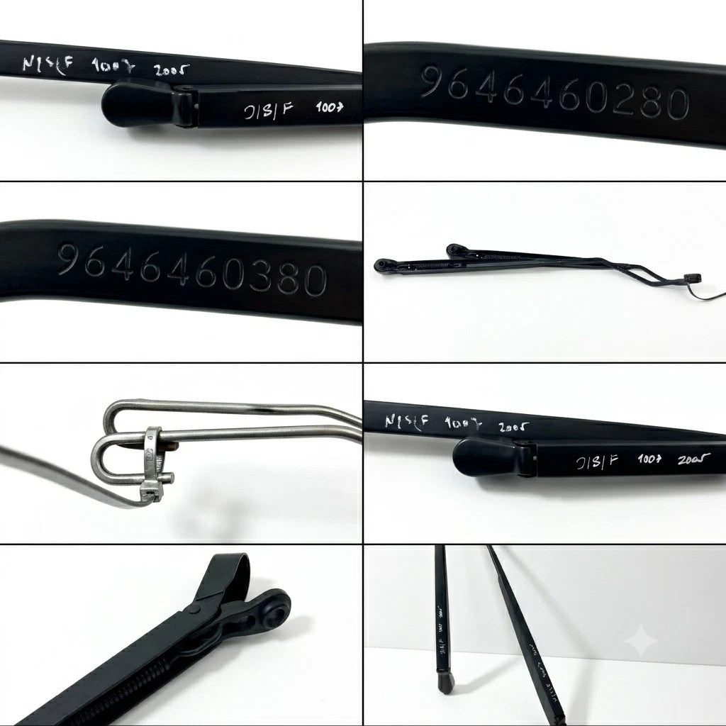 Peugeot 1007 2005-2009 Front Windscreen Wiper Arm Pair Left & Right 9646460280