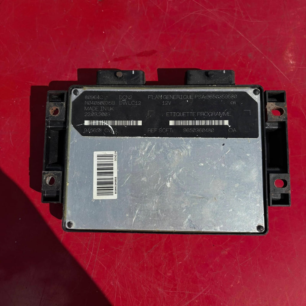 CITROEN BERLINGO PEUGEOT PARTNER 2002-2008 DIESEL ENGINE ECU 80964C R04080035B