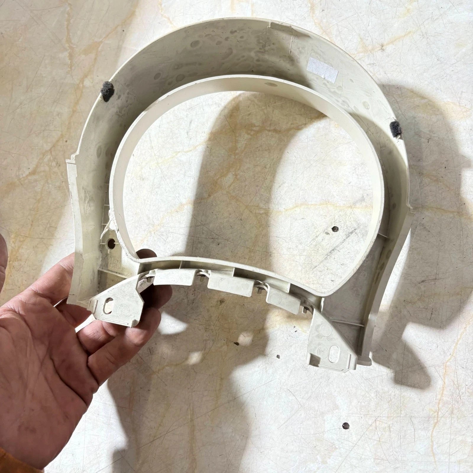 FIAT 500 2007-2015 CREAM INSTRUMENT CLUSTER SPEEDO SURROUND PANEL