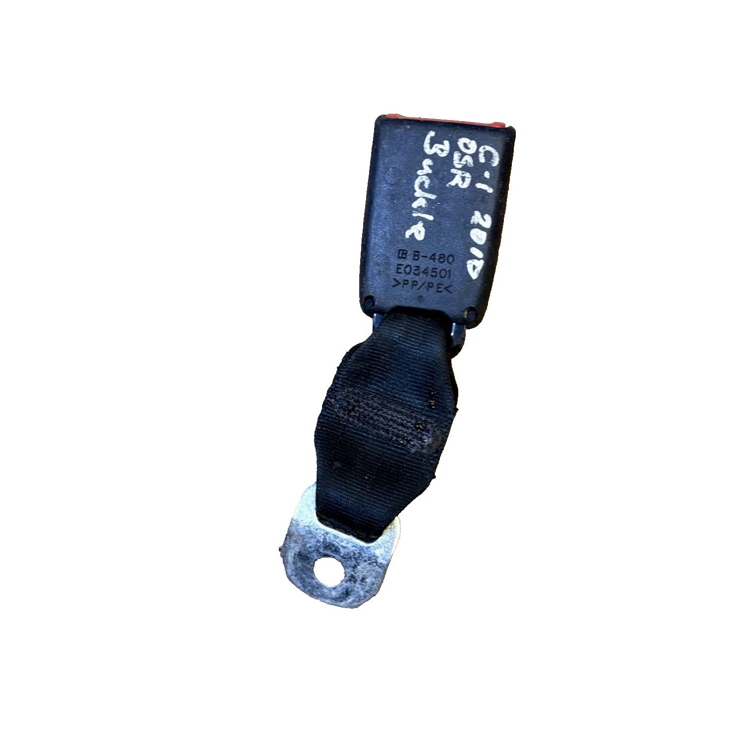 CITROEN C1 2014-2018 HATCHBACK DRIVER REAR SEAT BELT STALK BUCKLE E034501