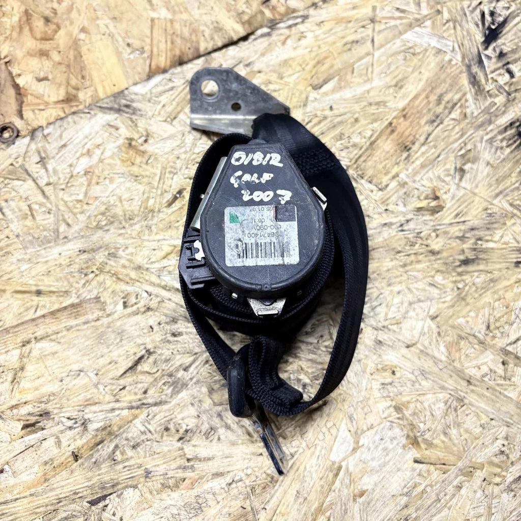 VW Golf Mk5 Mk6 Rear Right Seat Belt OSR 1K6857806N Hatchback 2003-2013