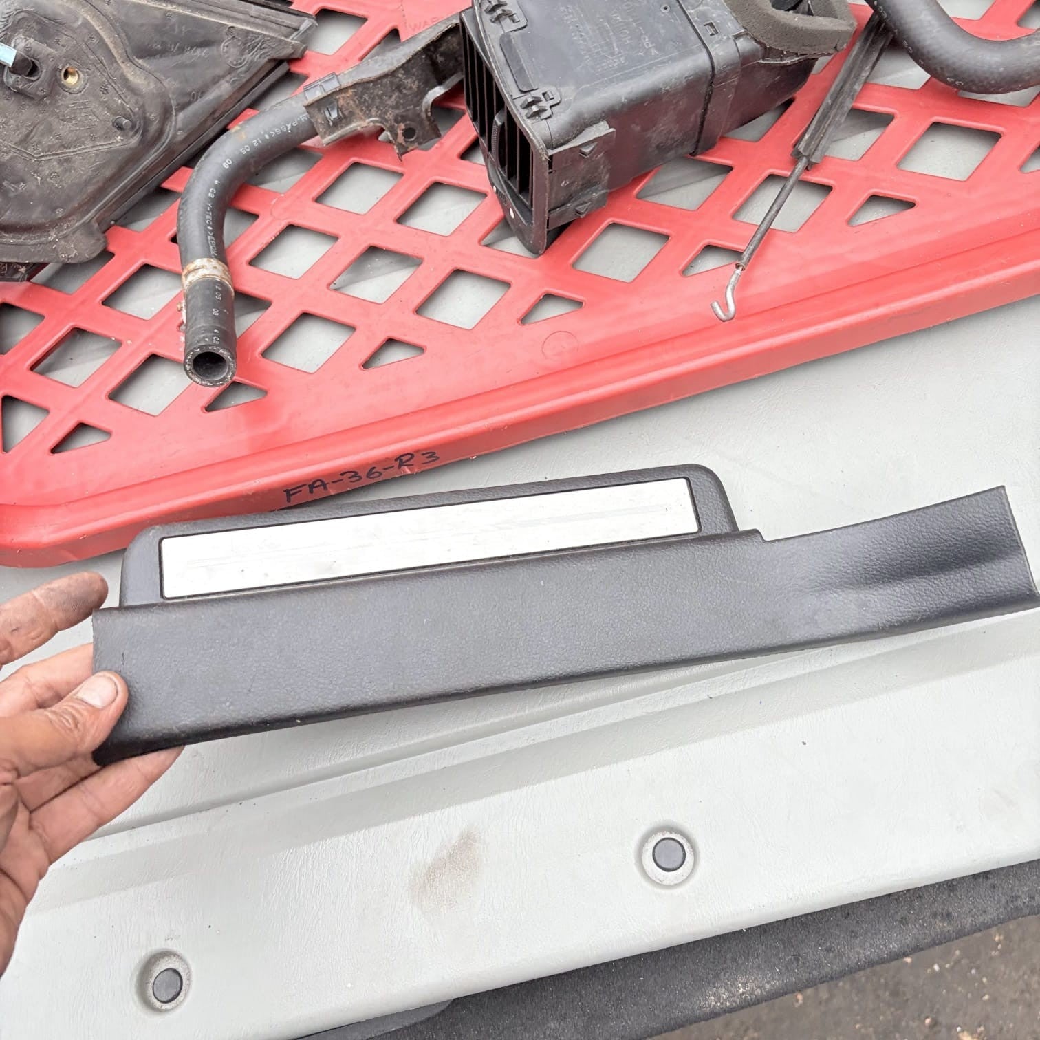 Fiat Stilo 2001-2007 5 Door Rear Right Door Sill Trim Scuff Plate 735276788