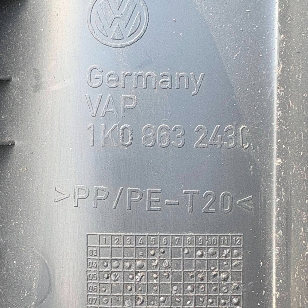 VW SCIROCCO 2009 CENTRE CONSOLE | 1K0 863 243 C