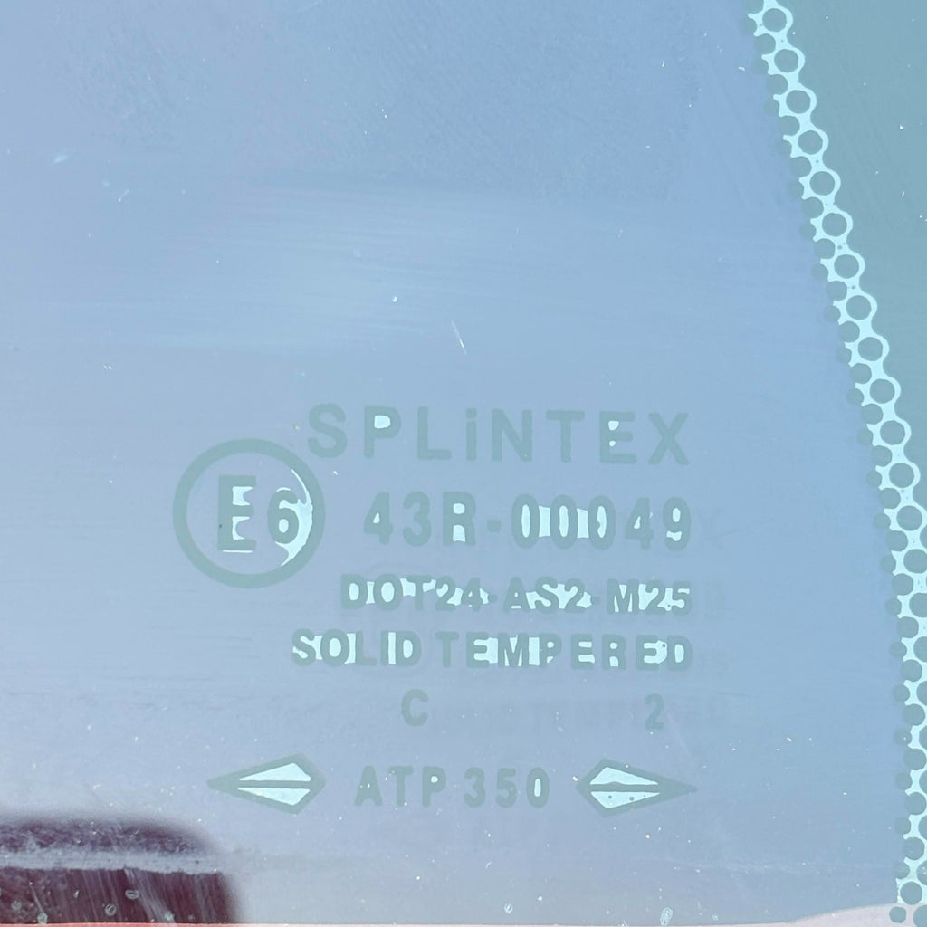 MERCEDES BEZ 2003 QUARTER GLASS WINDOW REAR PASSENGER SIDE NEARSIDE NSR
