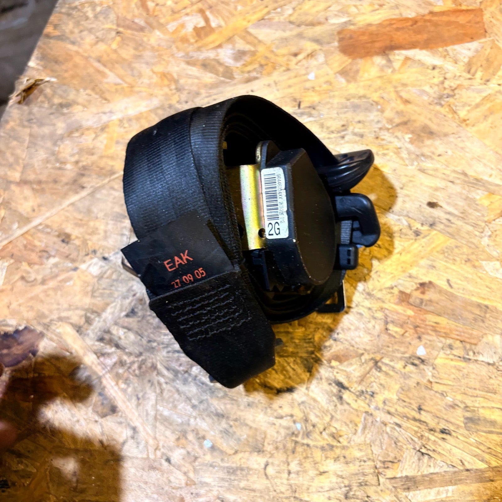 Peugeot 1007Mk1 2004-2009 Left Nearside Rear Seat Belt 0403069