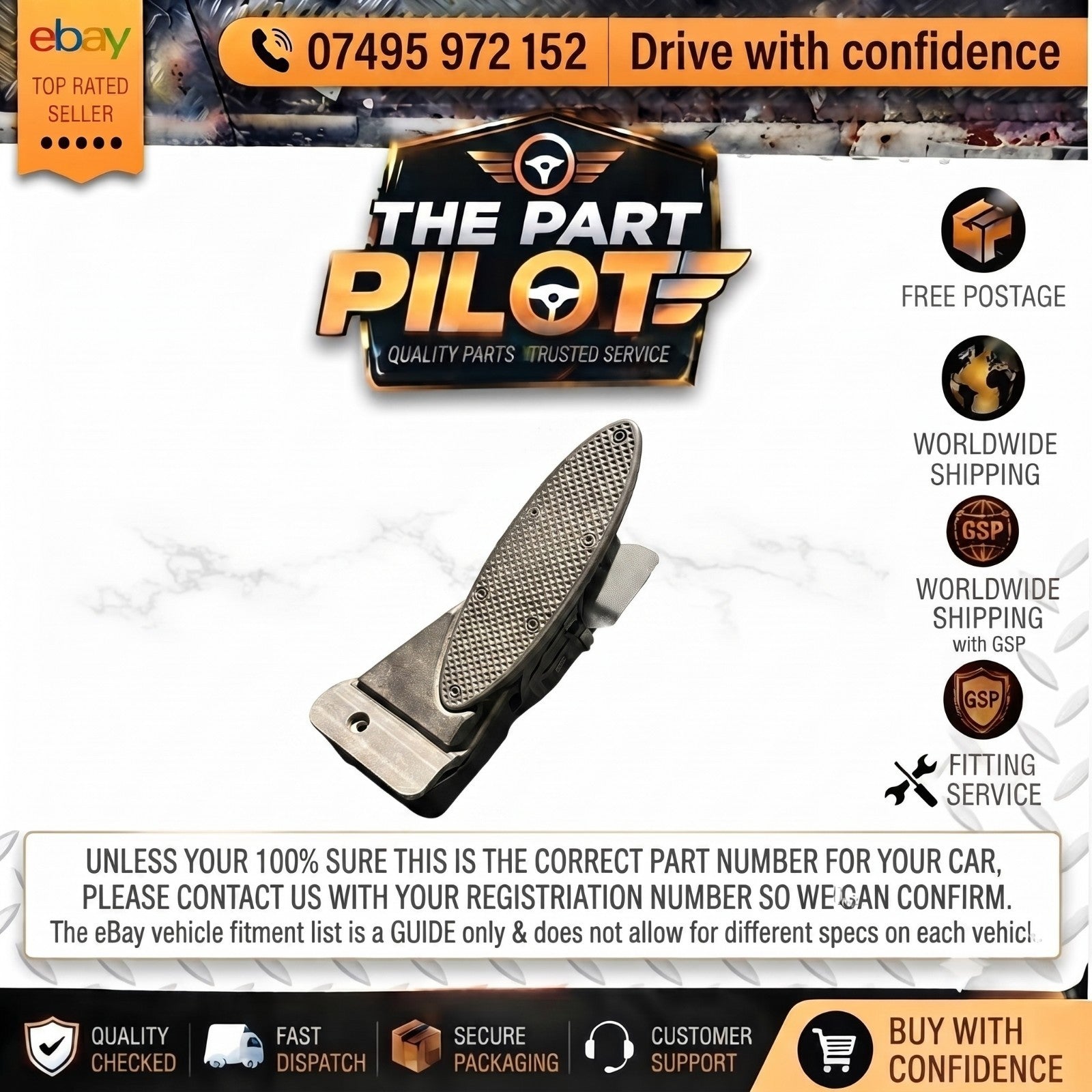 MINI R56 LCI 2010-2013 Manual Accelerator Pedal 35426794502 6PV010435-10