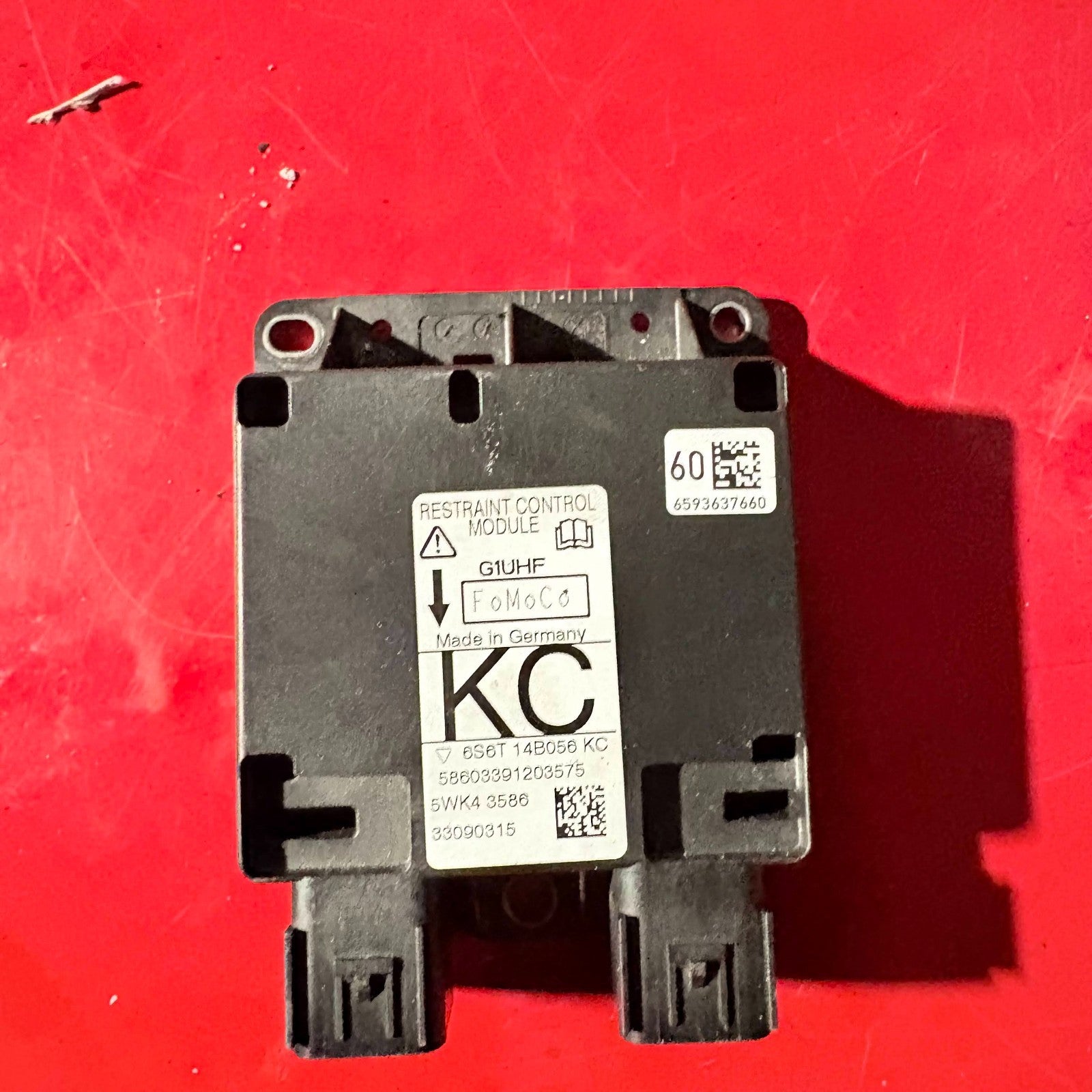 FORD FUSION 2011 RESTRAINT CONTROL MODULE 6S6T-14B056-KC