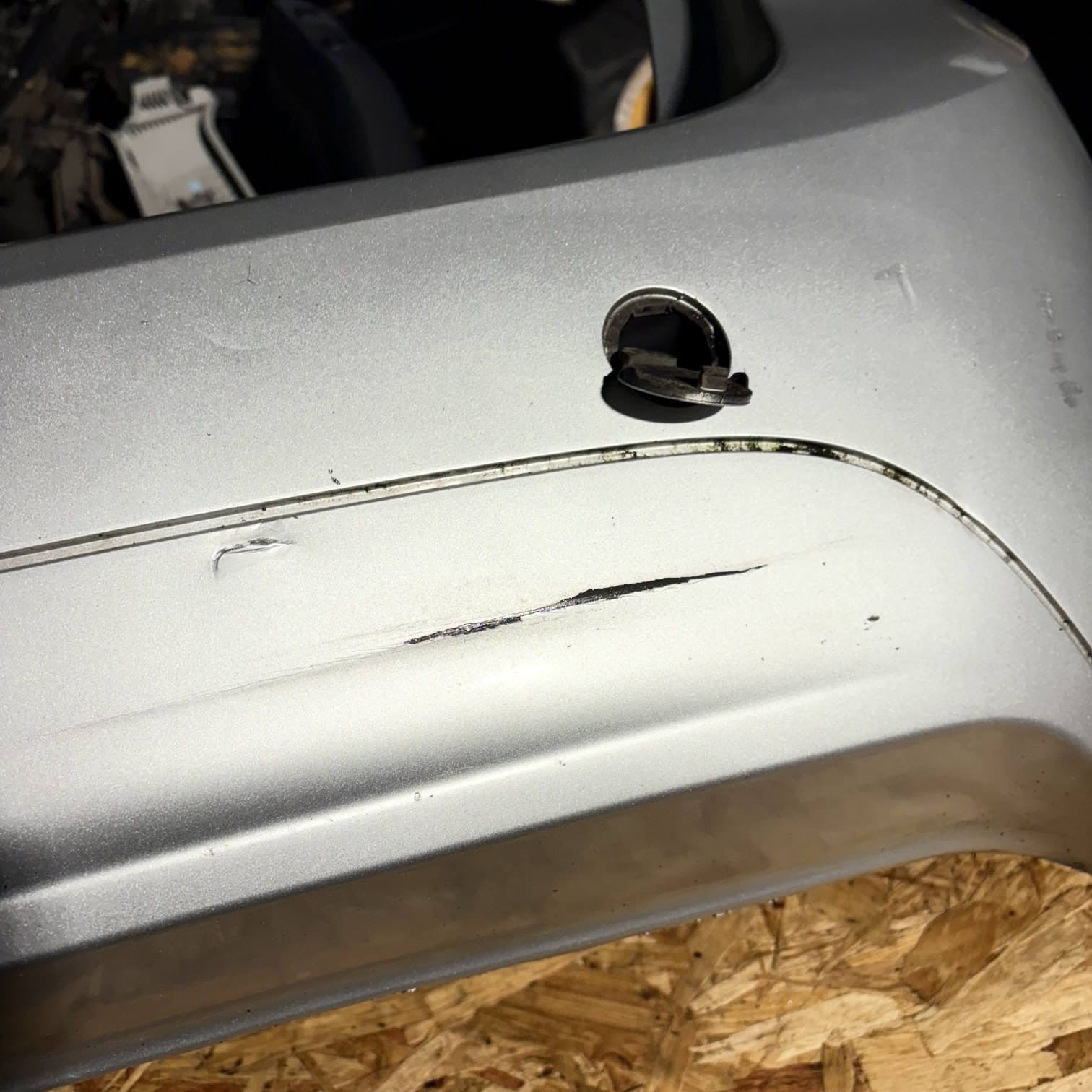VAUXHALL MERIVA B 2011 REAR BUMPER SILVER