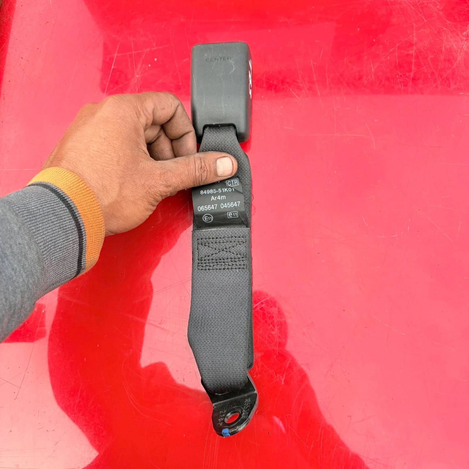 VAUXHALL AGILA 2013 Mk2 Rear Centre Seat Belt Receiver Anchor Buckle 84985-51K0