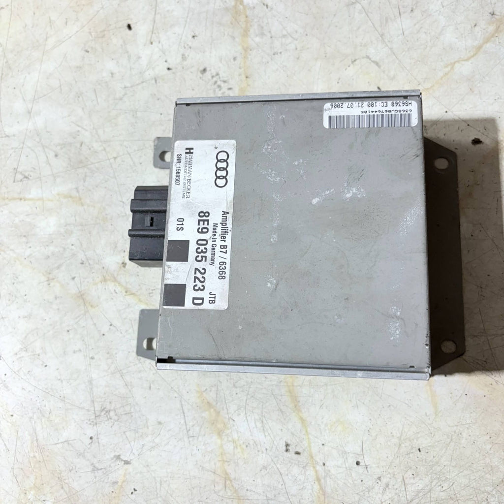 AUDI A4 SLINE B7 AUDIO RADIO AMP HARMAN & BECKER AMPLIFIER 8E9035223D 04-08
