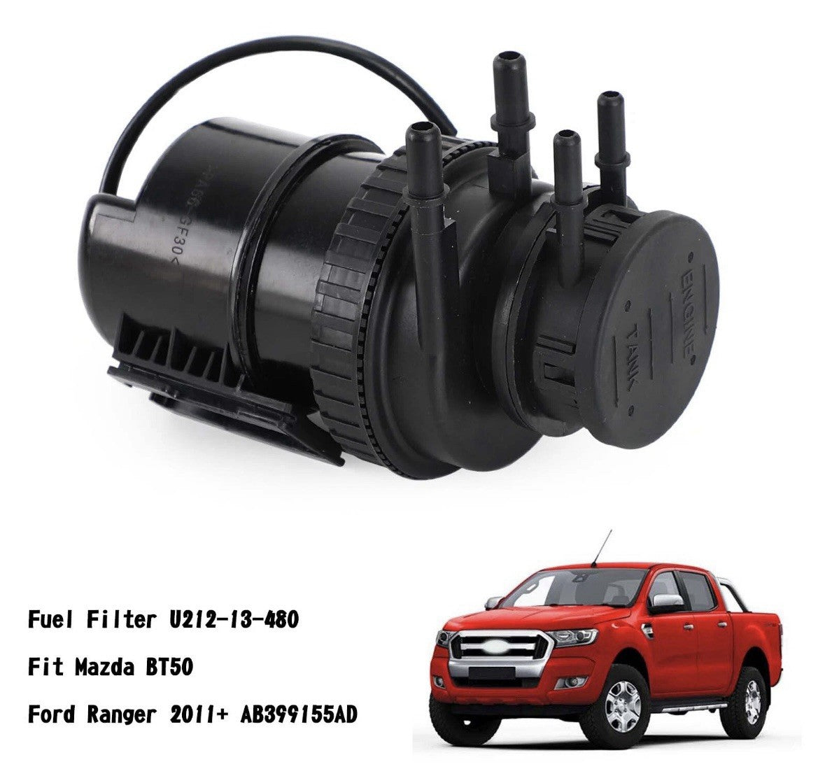 FORD RANGER MAZDA BT50 2.2 3.2 DIESEL FUEL FILTER HOUSING U212-13-480 AB399155AD