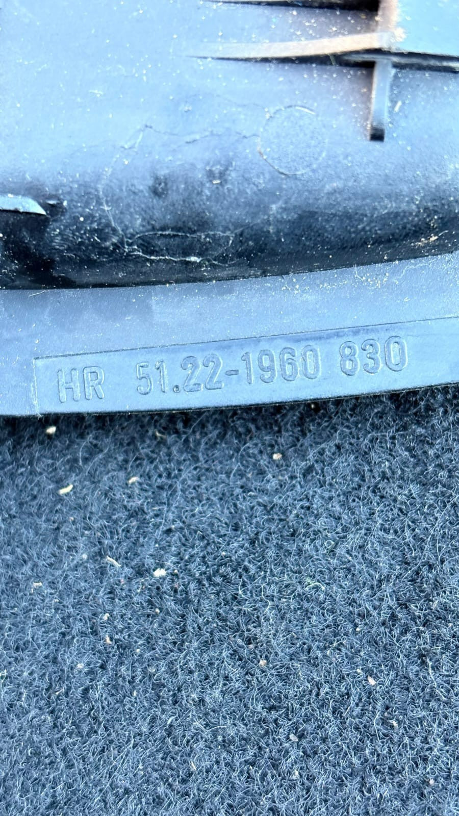51221960830 Door Handle Inner Rear LEFT 51.22-1960830 51.22196 DE668115-14