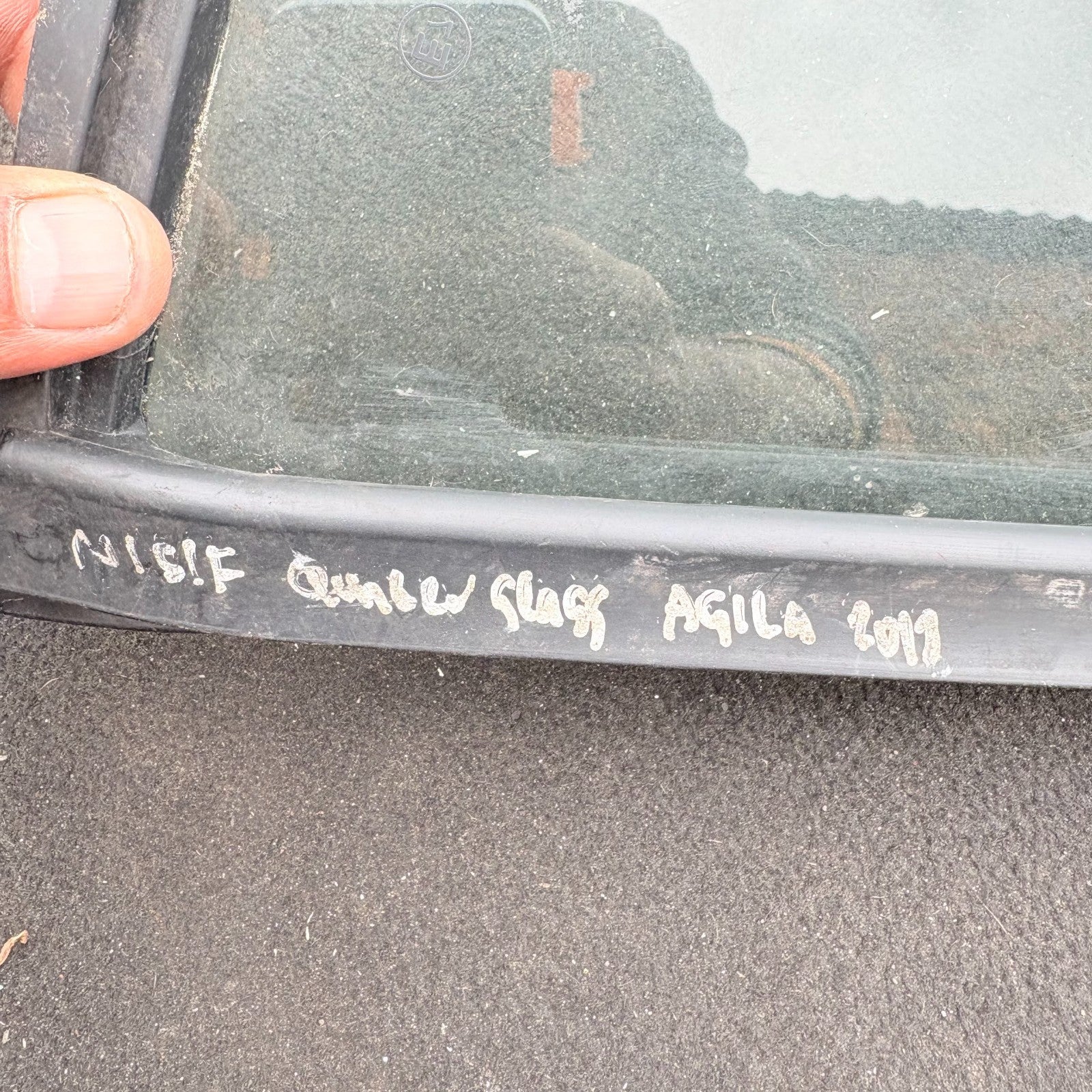 Vauxhall Agila 2011 Left Passenger NS Front Quarter Light Glass 43R-004337