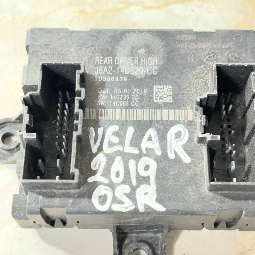 Range Rover Velar 2019 OSR Driver Side Rear Door Control Module J8A2-14D620-CC