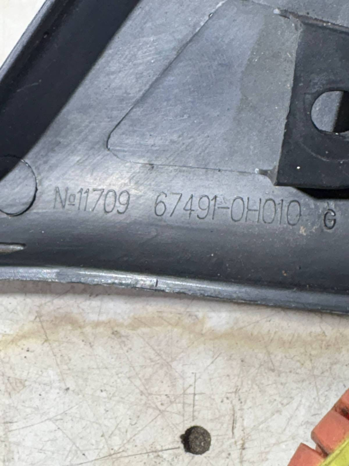 PEUGEOT 107 MK1 URBAN 2009 INTERIOR DOOR MIRROR TRIM (O/S/F) 67491-0H010