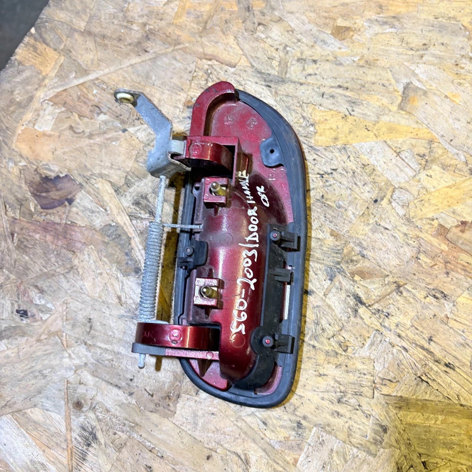 Volvo S60 Mk1 P24 2000-2010 OSR Rear Right Outer Door Handle Red Burgundy