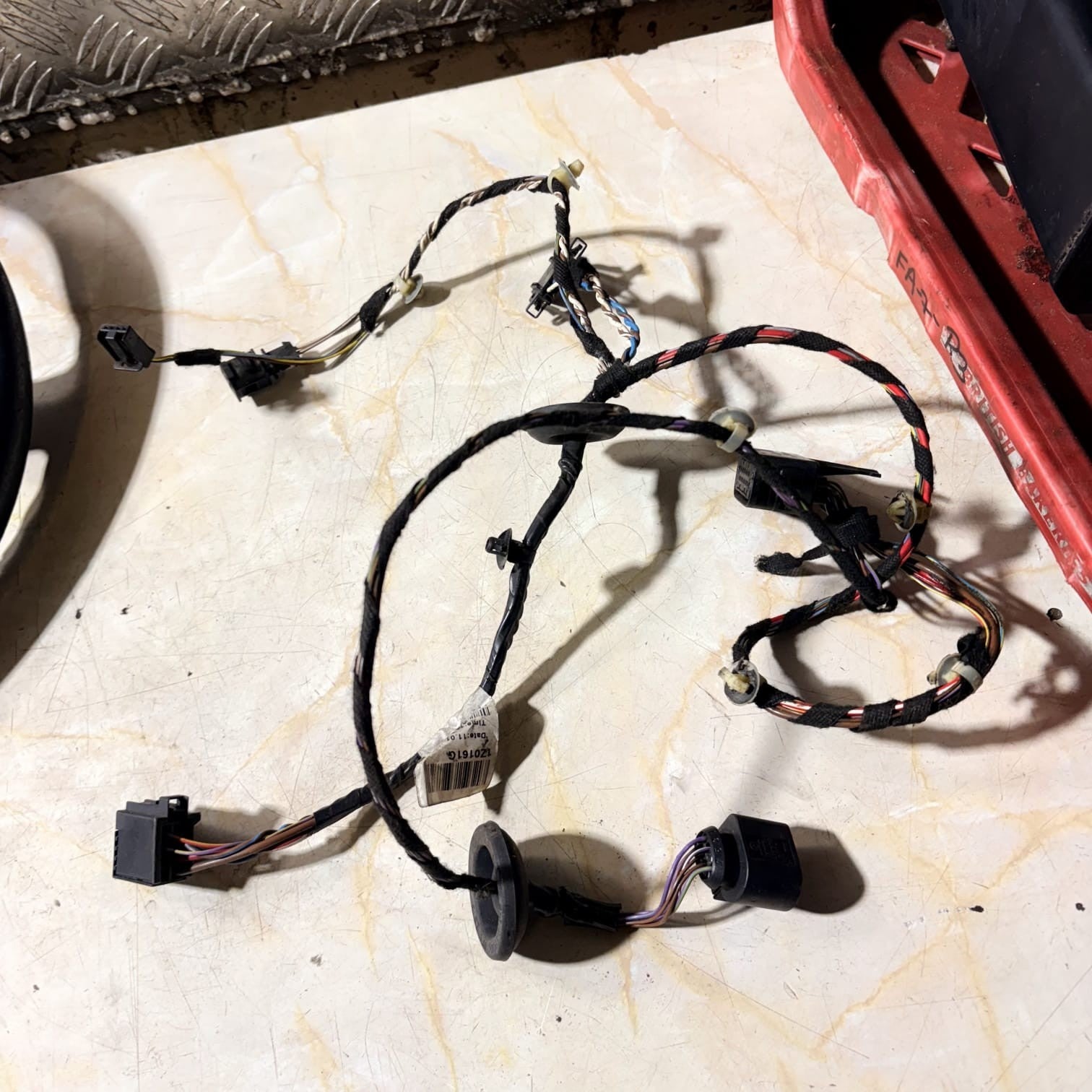 SKODA OCTAVIA MK2 ESTATE 2004-2008 REAR LEFT DOOR WIRING LOOM HARNESS 1Z0161G