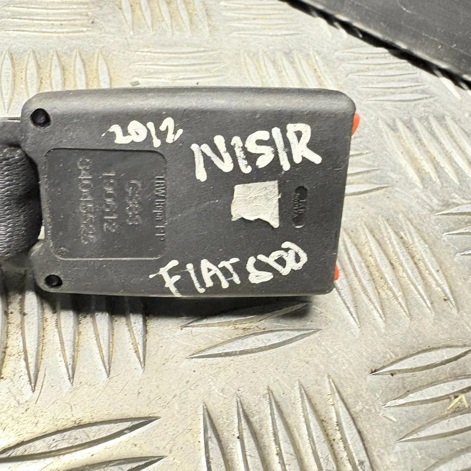 Fiat 500 2007-2024 SEAT BELT BUCKLE REAR PASSENGER SIDE 190612 C383