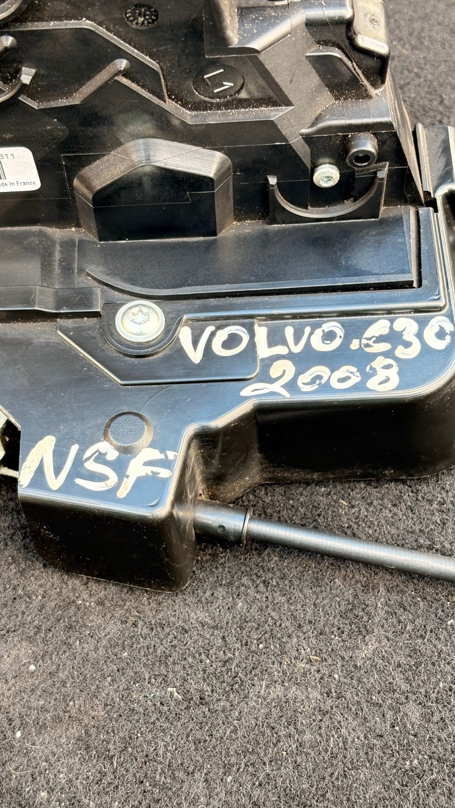 2008 VOLVO C30 REAR PASSENGER SIDE DOOR LOCK