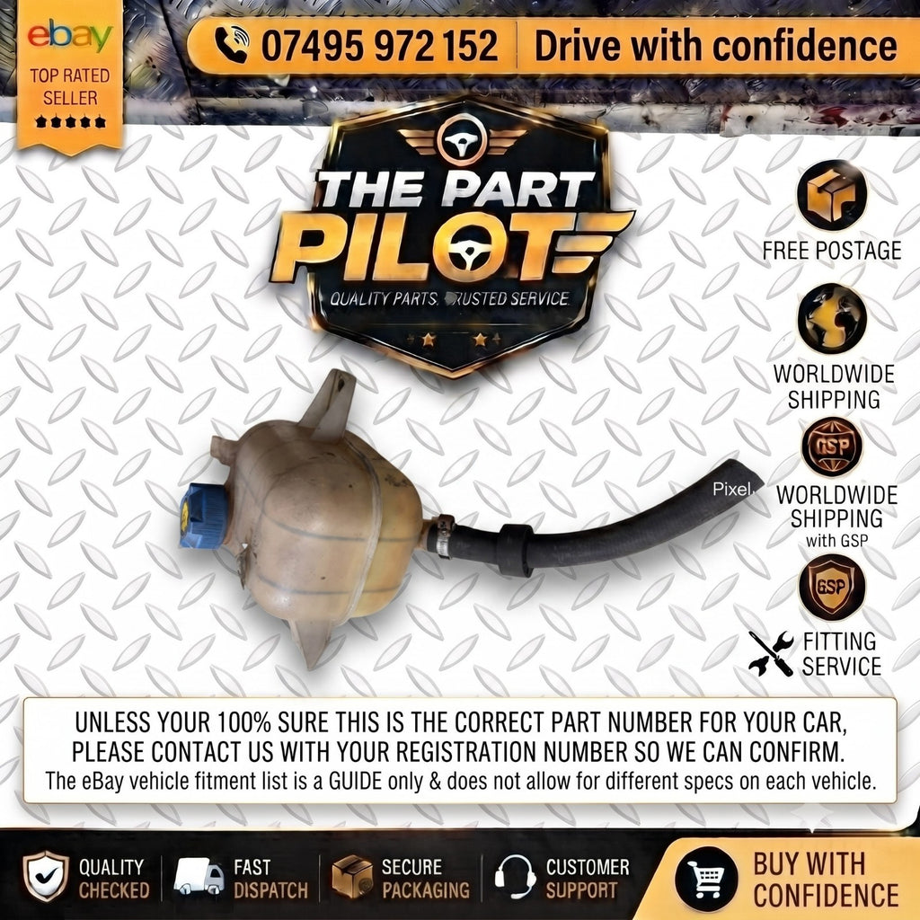 FIAT DOBLO 2011 1.3 DIESEL COOLANT WATER EXPANSION BOTTLE TANK RESERVOIR