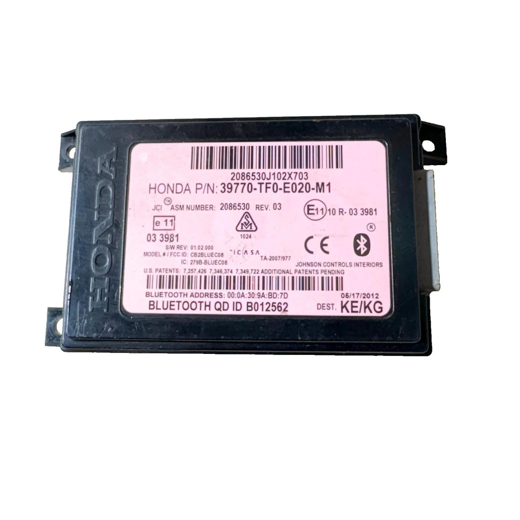 Honda Jazz MK2 2009-2015 Handsfree Bluetooth Control Module Unit 39770TF0E020M1