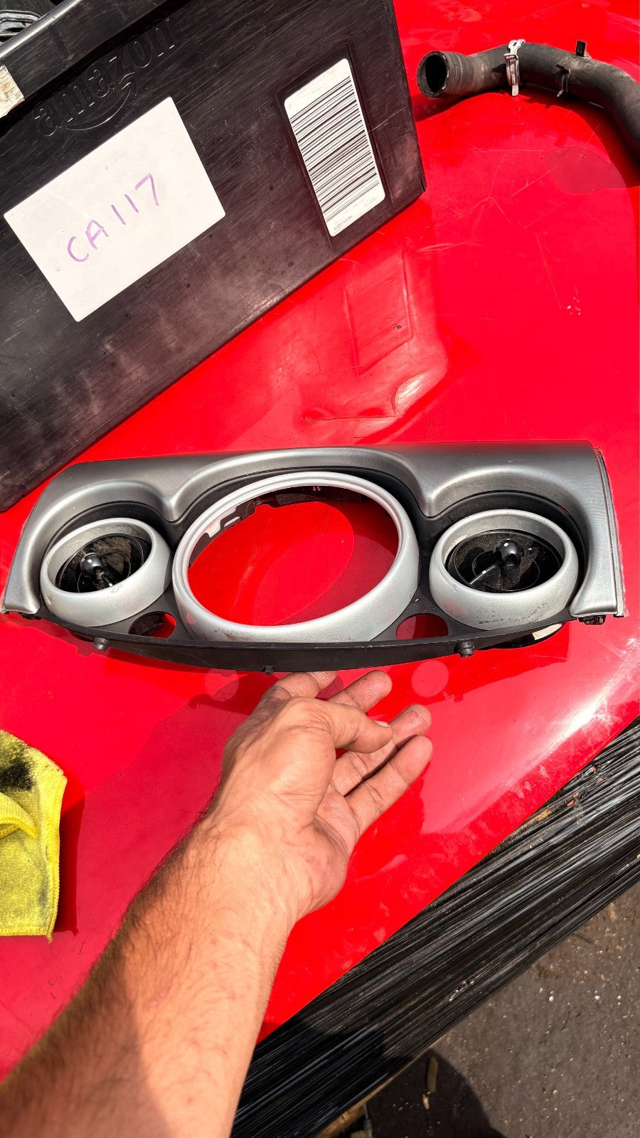 MINI ONE R52 DASHBOARD SPEEDO SURROUND TRIM & AIR VENTS 0769337