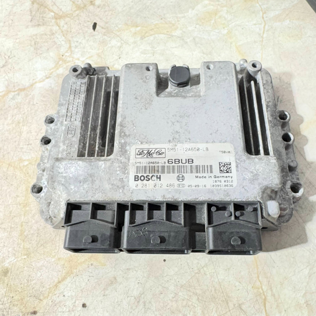 2005 FORD FOCUS 1.6 TDCI MK2 ENGINE ECU 5M51-12A650-LB 0281012486 BOSCH
