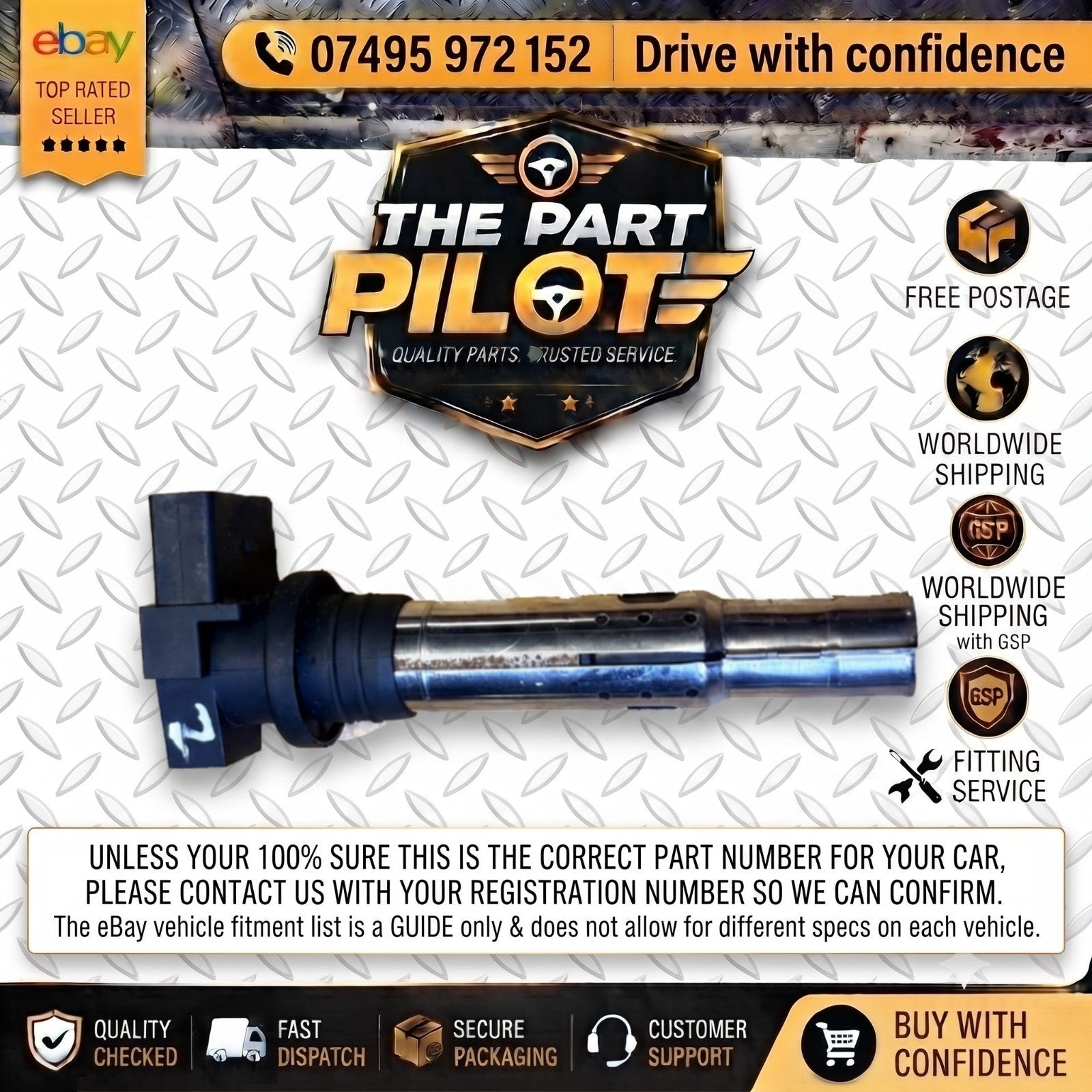 Skoda Fabia 6Y5 Estate 1.4 16V Ignition Coil 157400 AUA BBY BKY AUB BBZ