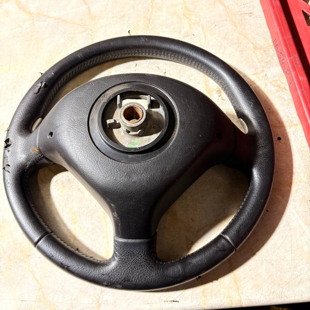 2008 Peugeot 307 Steering Wheel 3-Spoke Black/Silver SV-3503505 2 RHD