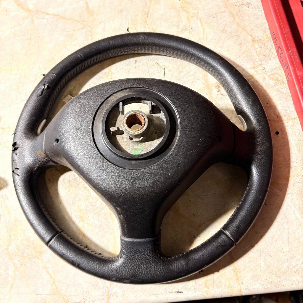 2008 Peugeot 307 Steering Wheel 3-Spoke Black/Silver SV-3503505 2 RHD