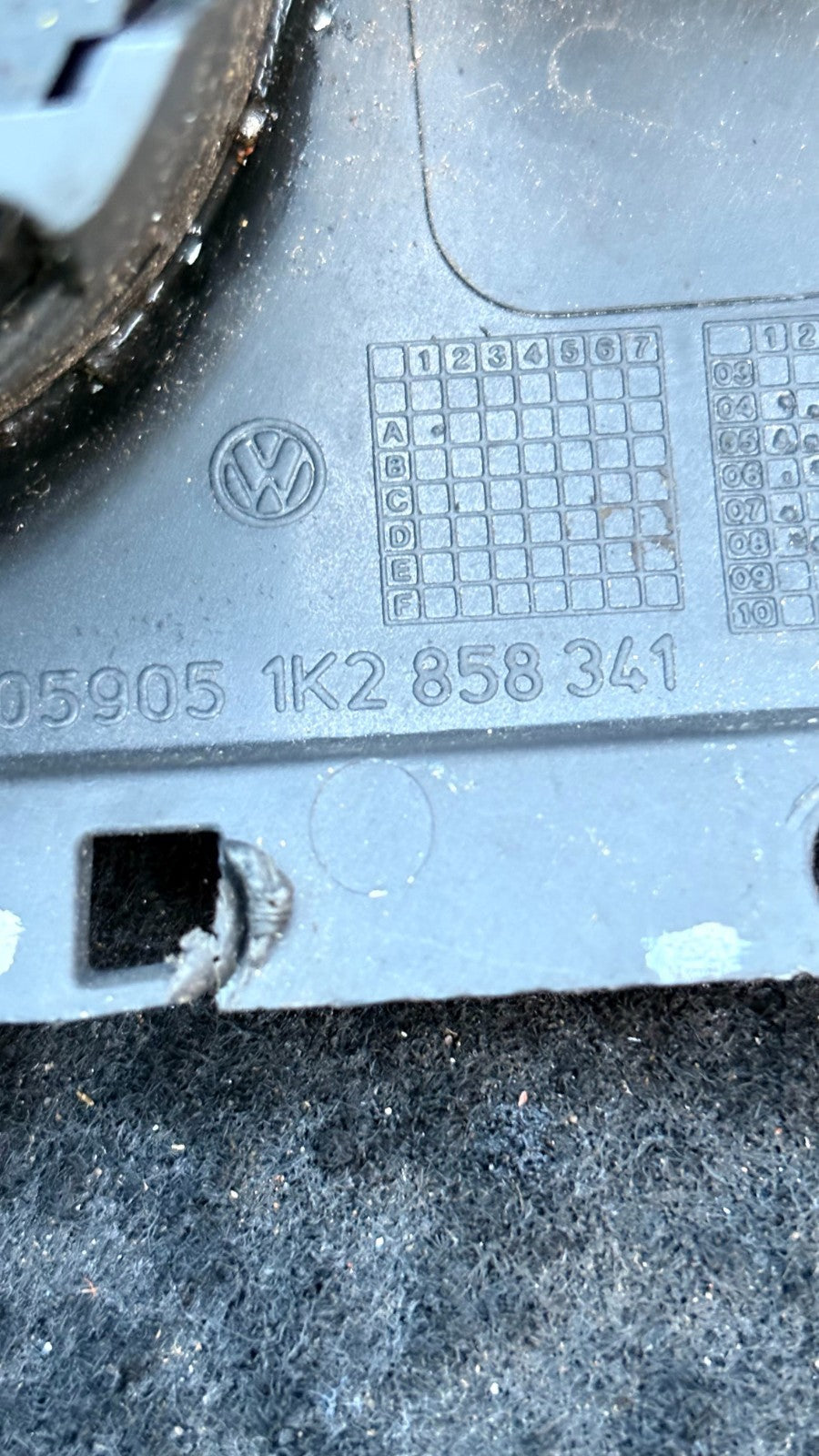 2008 VW Jetta Headlight Switch Control Panel 1K2858341 (1K2 858 341)