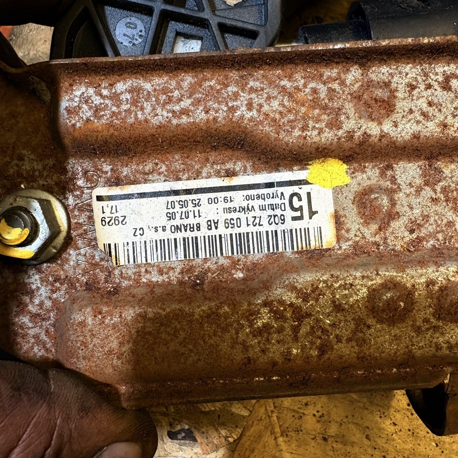 31364 H3K 2007 MK2 SKODA FABIA 1.2 CGP CLUTCH PEDAL 6Q2721059AB
