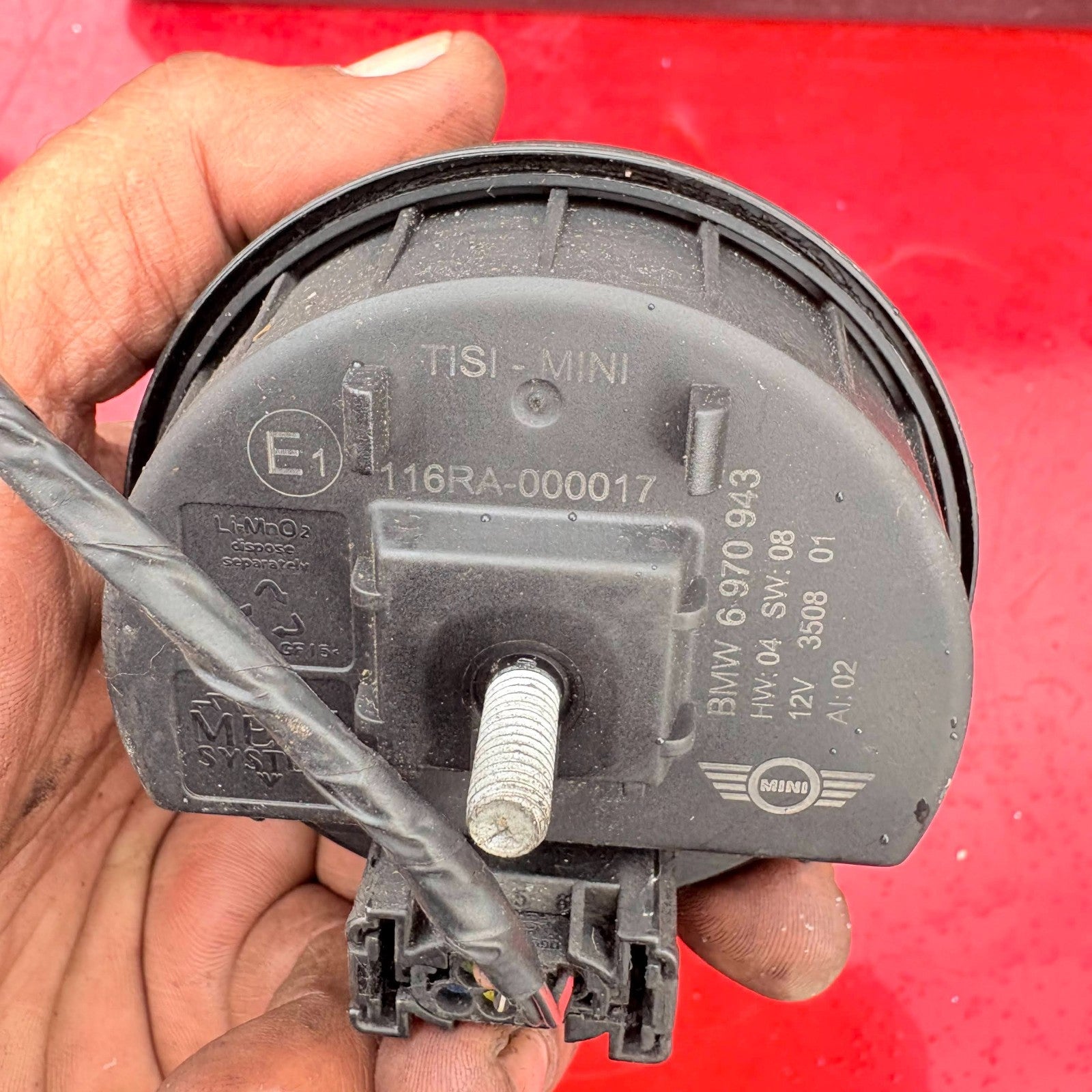 MINI COOPER 2006-2010 ANTI THEFT ALARM SIREN 6970943 6 970 943