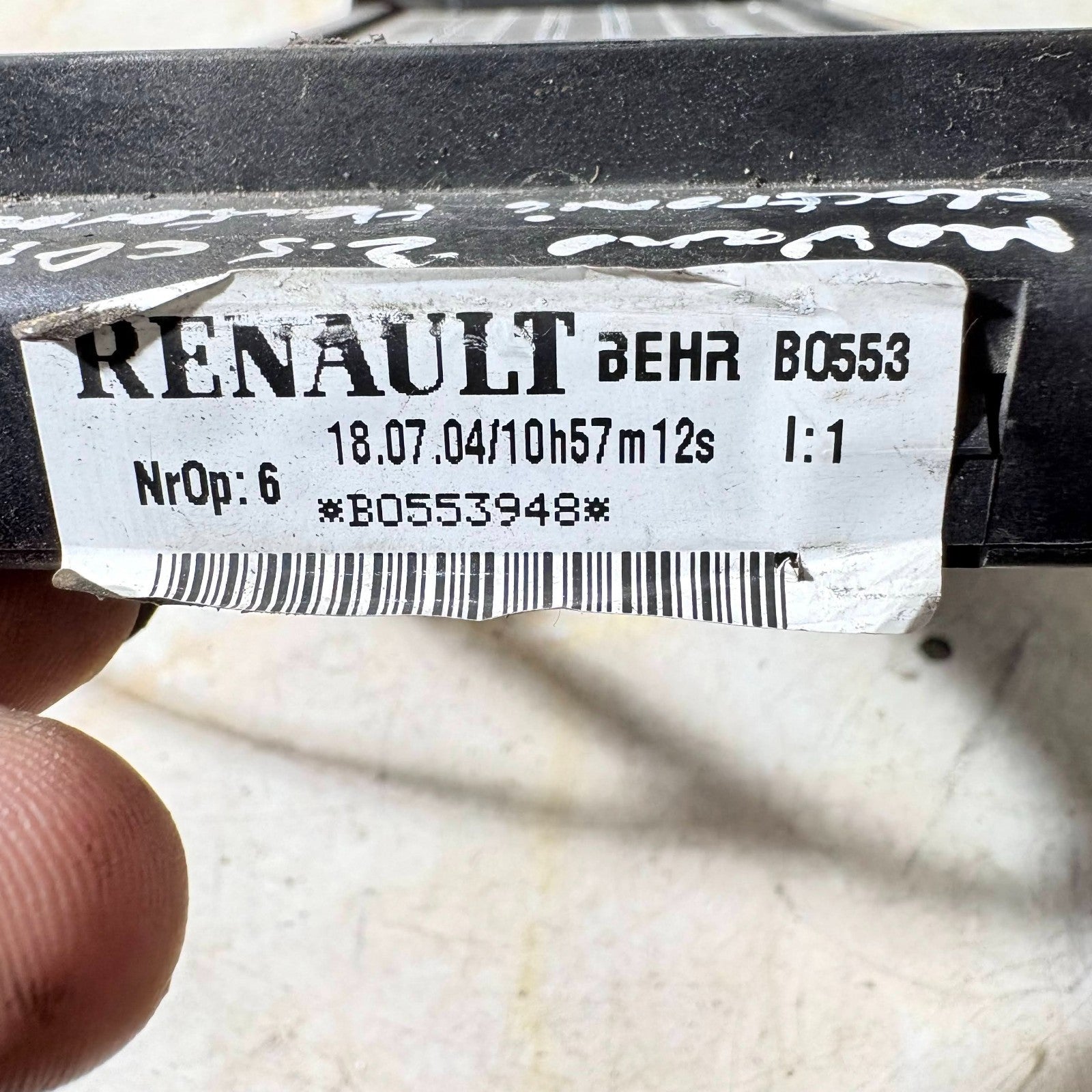 RENAULT MASTER MOVANO 2005 HEATER ELEMENT RADIATOR
